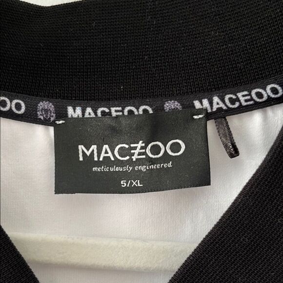 MACEOO Paris Custom White & Black Jacket Meticulously Engineered Runs 3Xl -5XL - Picture 3 of 15